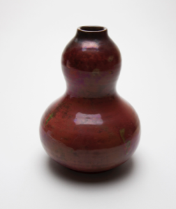 Image of Vase with Gourd Design in Copper Reduction Glaze